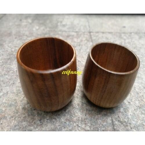 250pcs/lot Fast shipping 6.8*8cm Wood Cup Natural Wooden drinking Cups teacups Drinkware