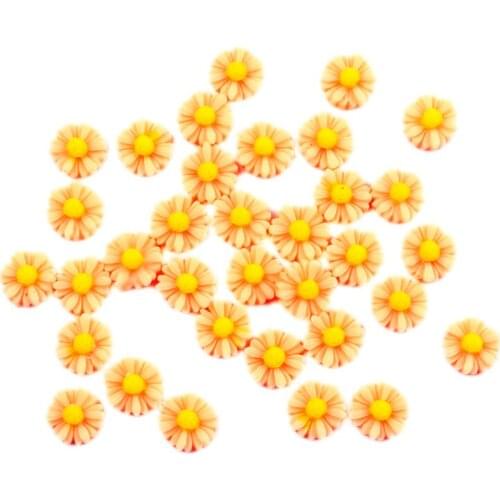 50Pcs Water Red Flower Resin Decoration Crafts Beads Flatback Cabochon Scrapbook DIY Embellishments Accessories