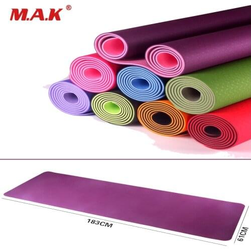 8 Color TPE Yoga Mat Anti Slip Sports Fitness Exercise Pilates Gym For Beginners Environmental Fitness Gymnastics Mats