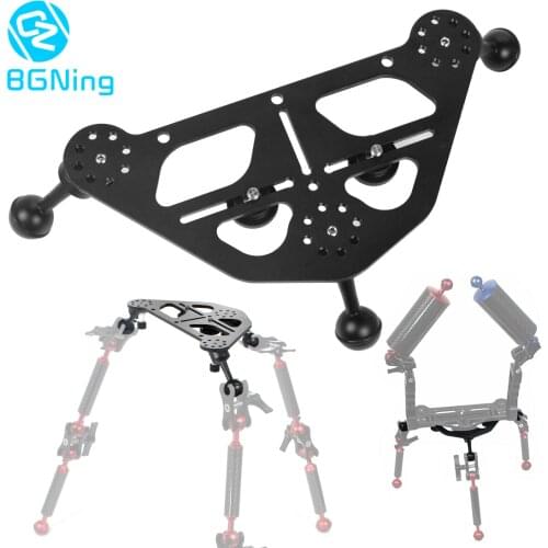 Aluminium SLR Diving Video Triangular Gimbal Tray Rig Bracket Mount for Underwater LED Light Stand DSLR Camera Tripod Support