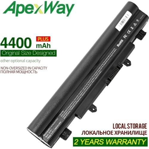 ApexWay 6 cells 11.1V 4400mAh For Acer Aspire V3-472 V3-572 14 E15 E5 E5-531 E5-551 E5-421 E5-471 E5-571 E5-572 AL14A32