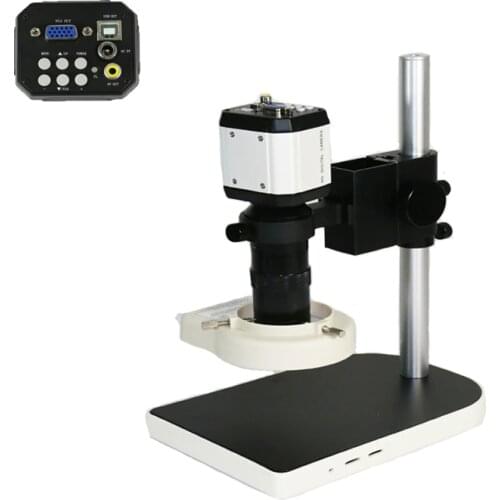 Ship from Russian 130X Lens zoom Digital Microscope Camera VGA USB CVBS TV industrial phone repair microscopio soldering tools