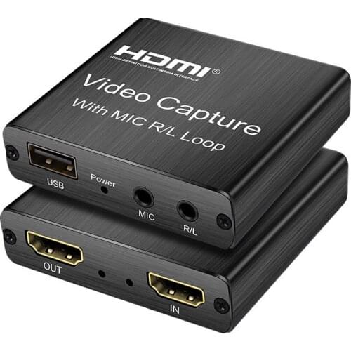 Hot 4K Usb 2.0 Hdmi-Compatible Video Capture Card 1080P 30Fps Game Picture Video Grabber Recorder Box for Obs Live Streaming new
