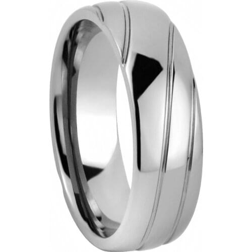 7MM Classic Simple Titanium Wedding Engagement Band Ring