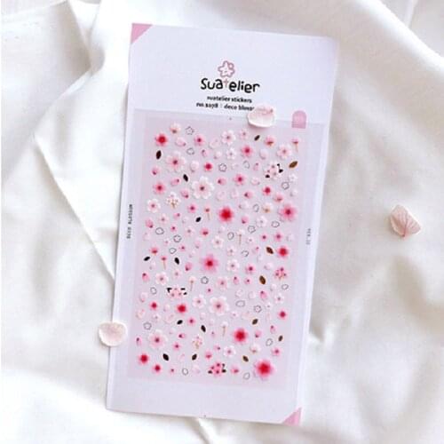 Korea Sonia Scrapbooking Nail Sticker Deco Blossom Stationery DIY PVC Craft Decoration Home Supplies Suatelier Stickers