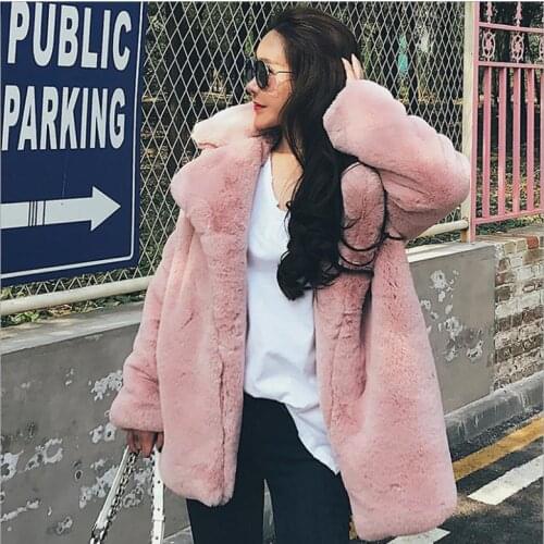 LIBIELIY Long Fur Coats