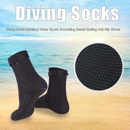 1 Pair Unisex Diving Socks Beach Barefoot Water Sports Shoes Aqua Snorkeling Surfing Anti Slip Water Sports Accessories