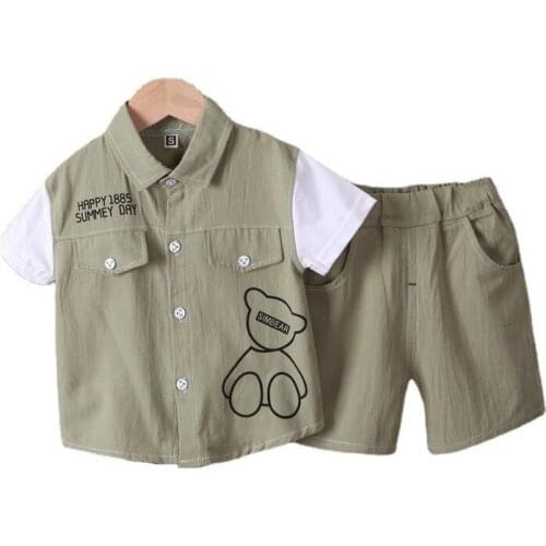 New Boys Clothes Summer Baby Girls Clothing Children Fashion Shirt Shorts 2Pcs/Sets Toddler Casual Sport Costume Kids Tracksuits