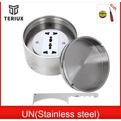 The new listing round floor outlet spiral recessed socket box US UK EU marble floor socket