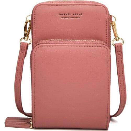 New Style Wallet Women Colorful Cellphone Bag Fashion Card Holder Small Summer Shoulder Bag for Women Carteira Feminina