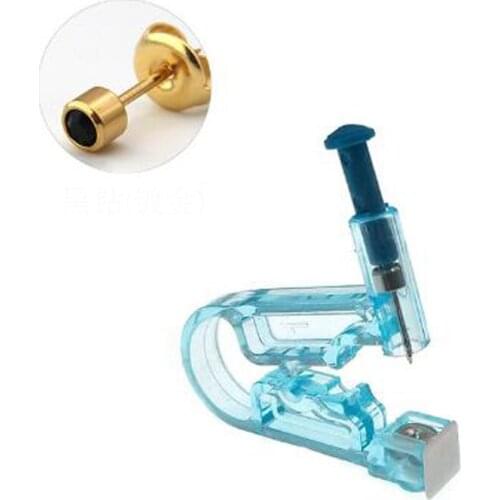 Disposable sterile and painless ear piercer manual ear piercing tool for body piercing jewelry