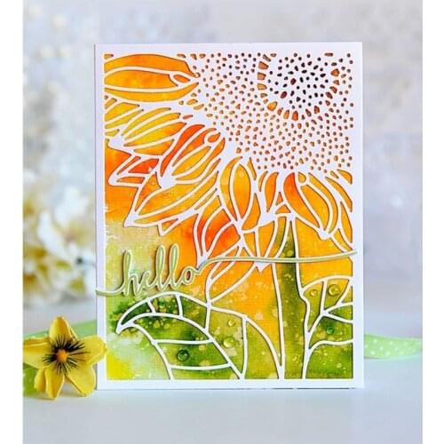 Sunflower Plate Metal Cutting Dies Stencil for DIY Scrapbooking Photo Paper Cards Making Decorative Crafts Supplies New 2018 Die