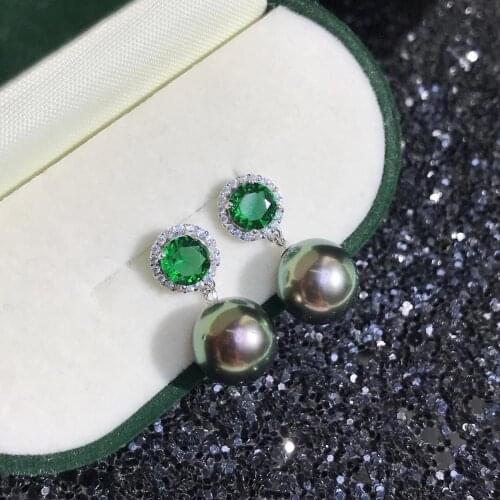 Bridal 925 Sterling Silver Earrings Findings Settings Base Mountings Parts for Pearls Agate Crystal Stones Jade 5pairs/lot