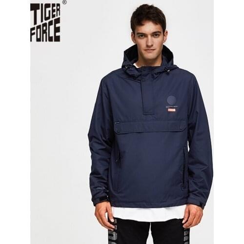 Мужские толстовки с воротником TIGER FORCE China At AliExpress