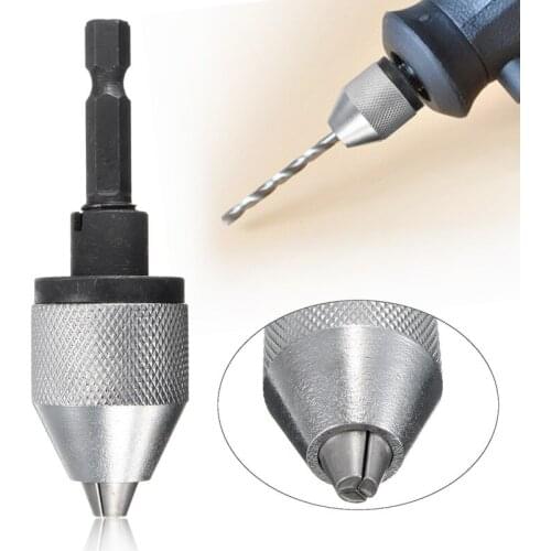 Mini Electric Grinder Quick Change Drill Chuck 6.35mm Hex Shank Universal Drill Bit Converter Screwdriver Impact Driver Adaptor
