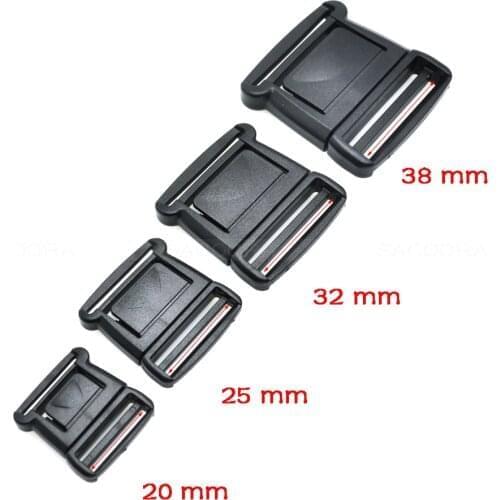 High Quality Plasit Center Release Buckle Strap buckle Bra Accessories Cat / Dog Collar Backpack Accessories Black