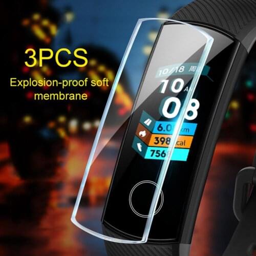 3Pcs TPU Explosion-Proof HD Soft Full Protective Film for Huawei Honor Band 5