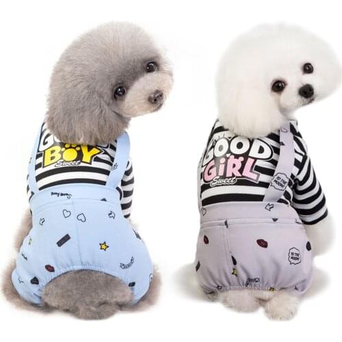 XL/M/L Cute Dogs Pajamas For Pet Dogs Clothes Jumpsuit For Dog Costume Coat For Dogs Cartoon Printed Clothing Shirt Ropa Perro