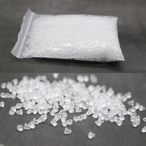 8000 Pcs 4mm Transparent Earring Backs Stoppers Jewelry Making Accessories For Clear Plastic Bullet Ear Plugging Blocked