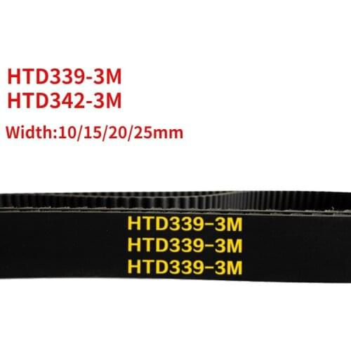 Arc HTD 3M Timing belt C=339 342 width 6-25mm Teeth113 114 HTD3M synchronous pulley 339-3M 342-3M