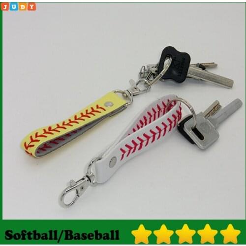 2016 baseball keychain,fastpitch softball accessories baseball seam keychains