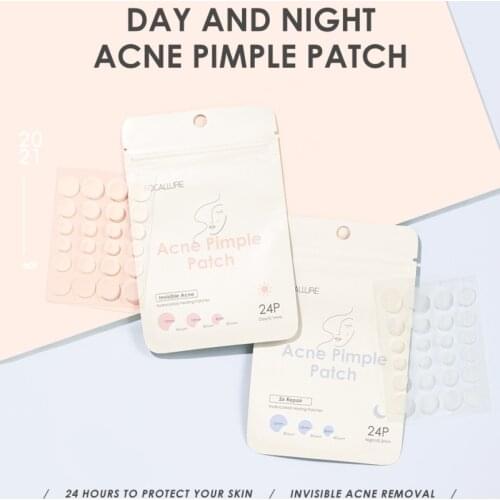 24PCS Day And Night Tea Tree Extract Acne Removal Pimple Patch Invisible Stickers Acne Pimple Removal Face Skin Care Tool Beauty