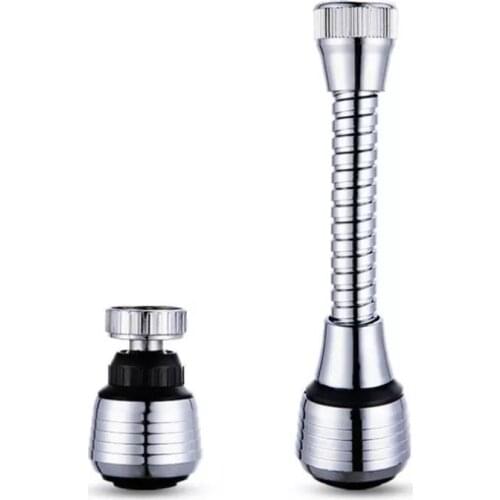 360 Degree Adjustment Kitchen Faucet Extension Pipe Bathroom Extension Faucet Water Filter Foam Kitchen Faucet Accessories