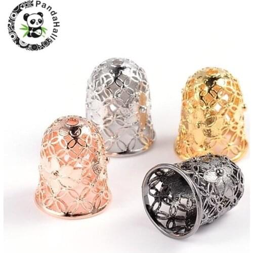 50pcs Apetalous Hollow Bell Flower Bead Caps For Jewelry Making Findings DIY Earrings 4Colors 15x12mm Hole 2mm