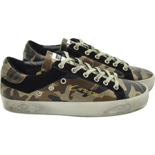 CANGMA Luxury Brand Mens Casual Shoes Designer Sneakers Men Breathable Camouflage Patent Leather Male Shoes 2021