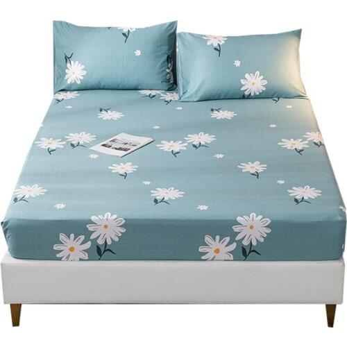 Cartoon Dinosaur Bed Linen 100% Cotton Elastic Fitted Sheet For Kids Boys Double Twin Queen King Size Mattress Cover