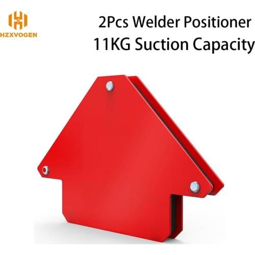 2Pcs HZXVOGEN Welding Magnets Holder Welder Machine Positioner With 11KG Suction Capacity For Soldering