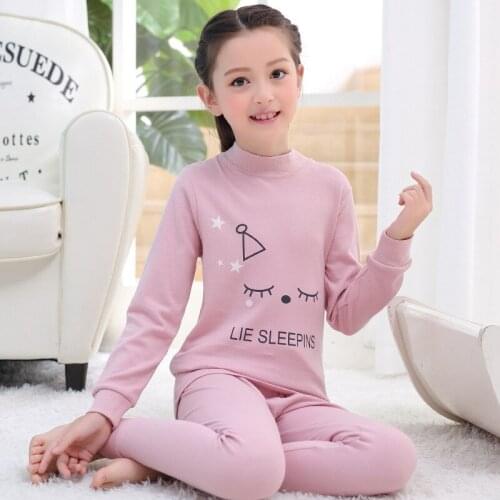 Childrens Pajamas Long Sleeve Teens Girls Boys Sleepwear Winter Pyjamas Kids Homewear Nightwear Baby Girls Clothes Pijamas Suit