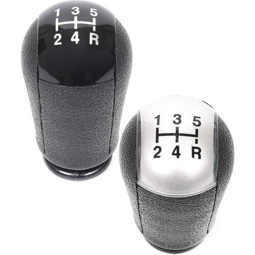 For Ford Focus Mondeo MK3 S-MAX C-MAX Mustang Galaxy Fiesta MK6 Transit 5 Speed Manual Car Gear Shift Knob Black/Silver