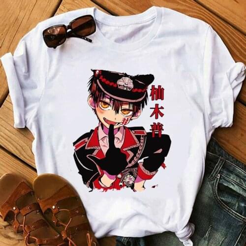 Harajuku Japanese Anime Toilet Bound Hanako Kun T Shirt Women Funny Cartoon Inuyasha Tshirt Print Graphic Tops tee Dropshipping