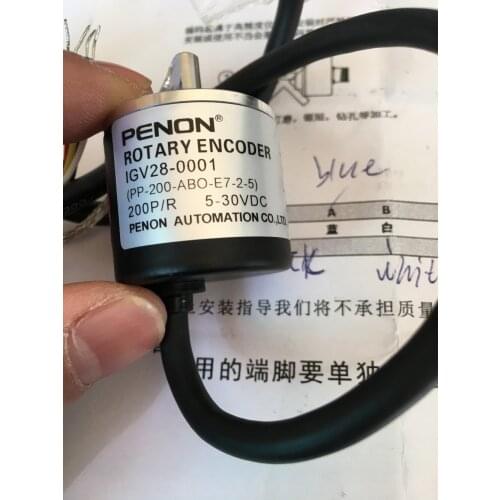 IGV28-0001 PP-200-ABO-E7-2-5 Hickory folding machine encoder solid shaft 5m 5-30VDC