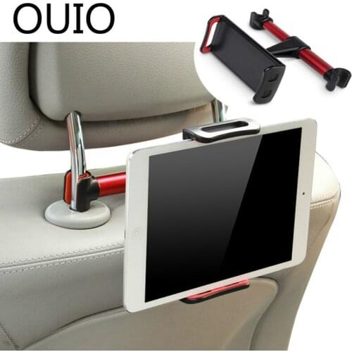 OUIO Car Back Seat Headrest Mount Bracket For iPad Tablet PC Phone For Ford Focus 2 3 VW Passat B6 B5 B7 B8 Toyota Avensis Skoda