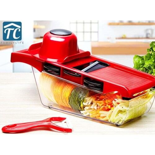 Kitchen Multi-Function Tool Shredder Home Vegetable Radish Potato Wire Mandoline Slicer Stainless Steel Cutter Cheese Grater