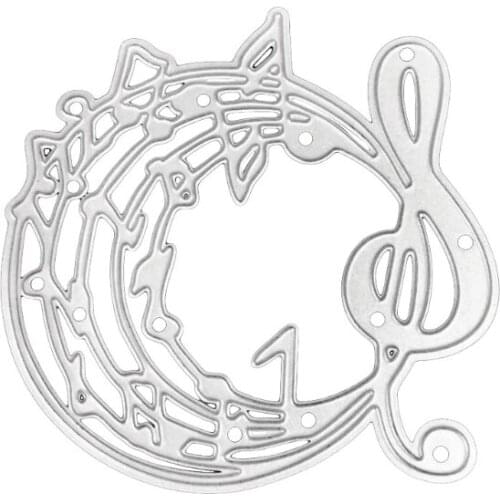 Musical Note Metal Cutting Dies Stencil DIY Scrapbooking Album Paper Card Template Mold Embossing Craft Decoration R7UB
