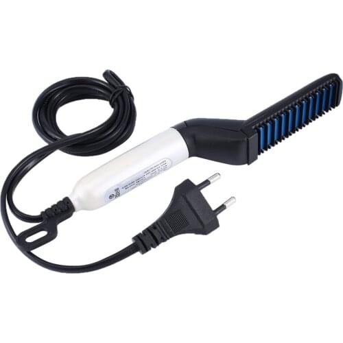 Quick Beard Straightener Multifunctional Hair Comb Curling Curler Show Cap Men