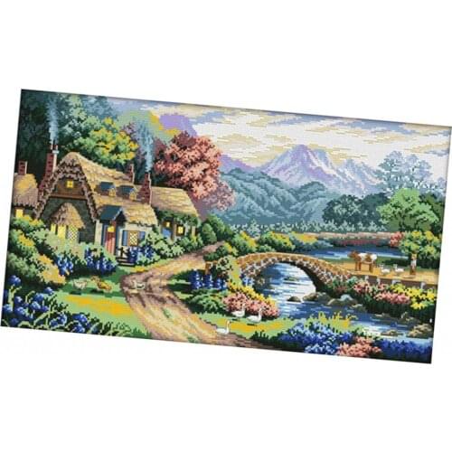 Cross Stitch Kits Preprinted Pictures (beauty Landscape) Stick Kit
