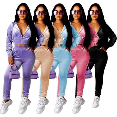 Spring and Autumn New Korean Cashmere Long-Sleeved Trousers Cardigan with Hood Collar High Waist Slimming Casual Two-Piece Suit