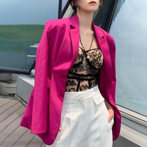 New Designed Women Suits Custom Made Pocket Slim Fit Jacket Streetwear Office Lady Casual Daily Coat 1 Piece