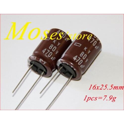 80v 470uf 100% Original new NCC Electrolytic Capacitor Radial Capacitance 16x25.5mm