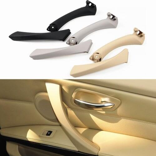 Full set Car Handle Interior Door Panel Pull Trim Cover Gray Beige Black left Right For BMW 3 series E90 E91 316 318 320 325 328