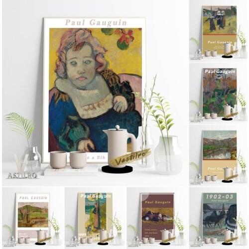 Paul Gauguin Synthetism Figure Canvas Painting Retro Poster Impressionism Landscape Fine Art Print Housewarming Gift Home Decor
