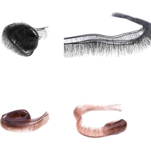 5pcs/lot 0.5/0.8/1.0cm Width Eyelashes For Baby Dolls Accessories Kids Children Toy Doll False Eyelashes