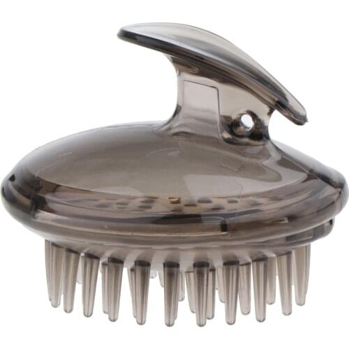 Gray Silicone Shampoo Scalp Shower Hair Washing Bathing Massager Brush Comb For Pets Dogs Cats