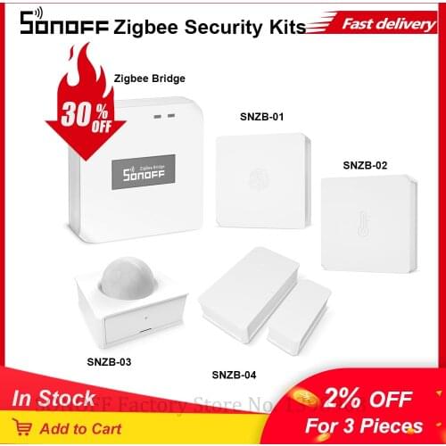SONOFF Zigbee Bridge/SNZB-01 Wireless Switch/SNZB-02 Temperature Humidity Sensor/SNZB03 Motion Sensor/SNZB04 Door Window Sensor