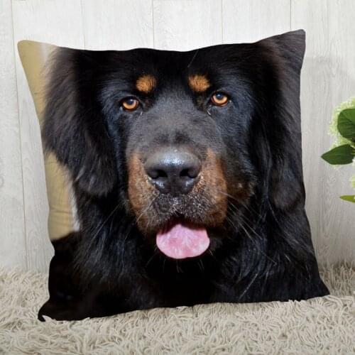 Tibetan Mastiff Pillow Cover Customize Pillowcase Modern Home Decorative Pillow Case For Living Room 45X45cm,40X40cm A2020.4.29