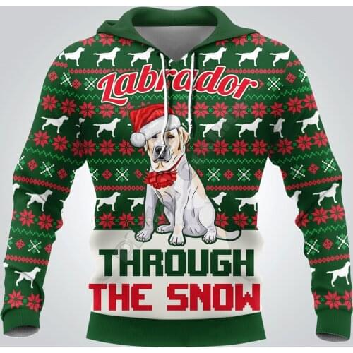 Labrador 3D Hoodies Printed Pullover Men For Women Funny Sweatshirts Fshion Christmas Sweater Drop Shipping